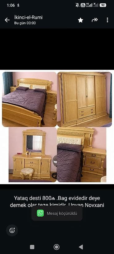 Yataq desti 800₼ .Bag evidedir deye demek olar teze kimidir .Unvan