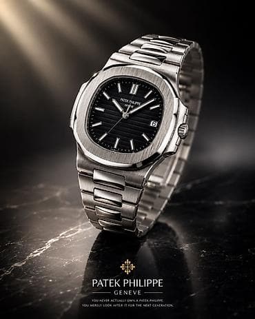 smart saati: Yeni, Qol saatı, Patek Phillipe, rəng - Qara — 1