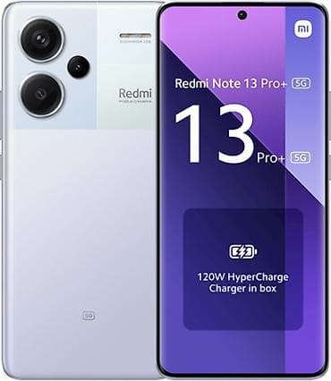 Redmi Note 13 Pro+, 256 GB, rəng - Ağ, Simsiz şarj