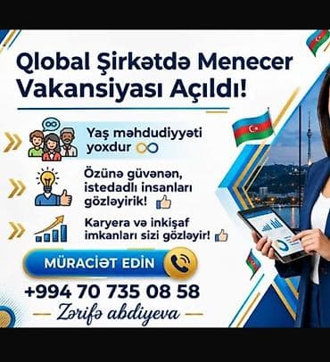 Təklif olunan işlərimiz : - məlumat meneceri - şirkətə aid