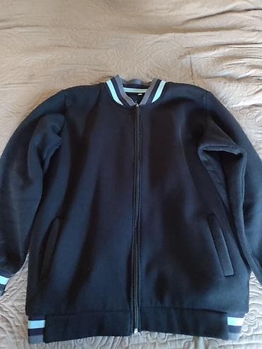 Unisex idman gödəkçəsi - Rəng: tünd göy/qartal qara (bərk ton) - — 1