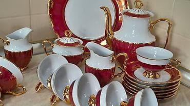 Çay dəsti, Farfor, 6 nəfərlik, Çexiya — 2