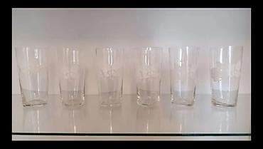 qab qacax: Stəkanlar, rəng - Ağ, Şüşə, 6 ədədli dəst, Rusiya — 2