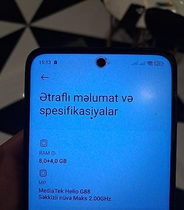 processor core i7: Redmi 12, 256 GB, rəng - Qara — 2