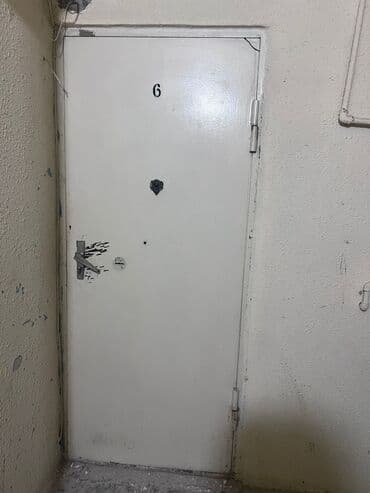 standard qapi olculeri: Dəmir giriş qapısı seyf - Material: metaldan hazırlanmış bərk — 1