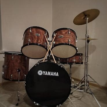 akustik gitara satisi: Yamaha baraban dəsti - Markası: Yamaha - Korpus: təbii ağac — 1