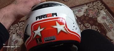 qazel matoru: Ariga kask satilir.temiz italyan malidi.vizorunda ciziglar var.arxa — 8