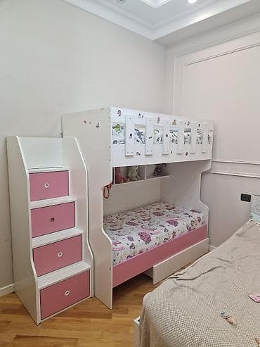 usaq beshiyi: Oğlan və qız üçün, İşlənmiş, Çarpayı, Matras ilə, Siyirməli, Laminat — 10