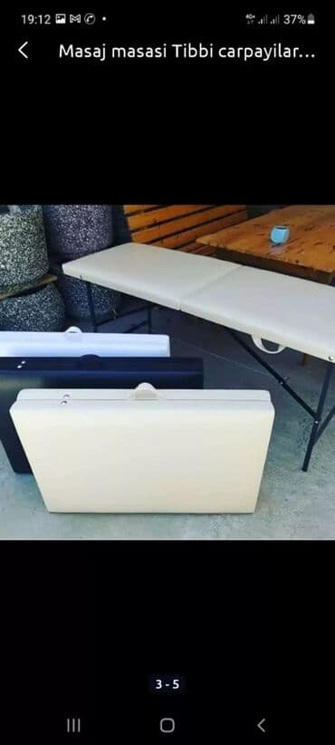 xirdalanda masaj edirem: Masaj kuşetkası, Qatlanan, rəng - Süd rəngi — 1