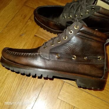 замшевые мужские ботинки: Məhsul: Kişi dəri botları - Material: təbii dəri üstlük, qalın rezin — 2