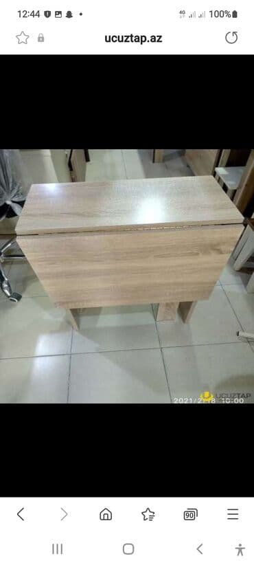 Masa və oturacaq dəstləri: Qonaq otağı üçün, Yeni, Açılan, Dördbucaq masa, 4 stul — 19