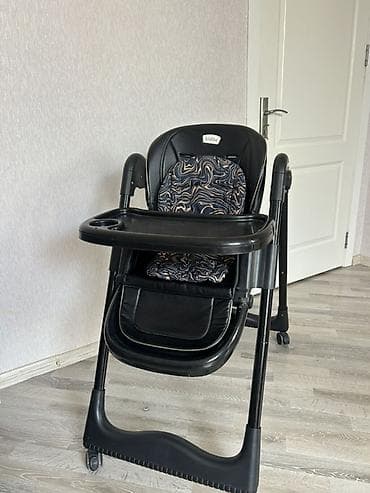 Uşaq yemək stulu – Kidillo (qara) İşlənmişdir. Səliqəli qalıb. Bircə — 2