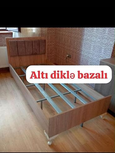 ev saatleri: Yüksələn mexanizmli tək nəfərlik çarpayı - Ölçü: təxmini 90×190 sm — 9