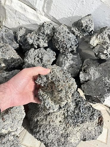 akvamarin daşı qiymeti: AKVARUM üçün tebi vulkanik daşlar akvarum çoz gözel görsenir — 4