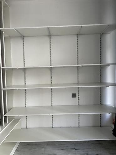 Divar tipli modul rəf sistemi – ağ rəng - Material: laminat/MDF tipli