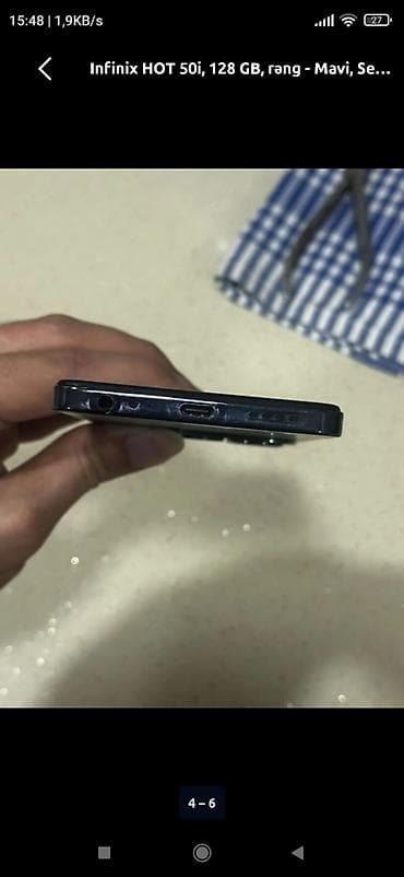 aylıq limitsiz internet: Infinix HOT 50i, 128 GB, rəng - Mavi, Sensor — 4