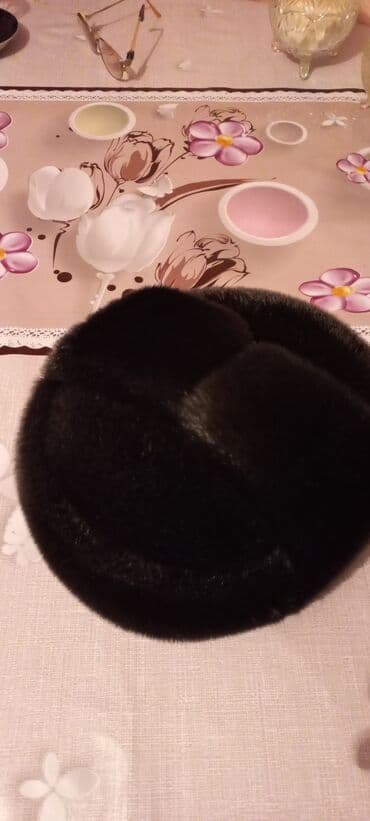 uşaqlar üçün flisli papaqlar: Qara rəngli norka papaqTezedir.Rusiyadan alinib. - Klassik, dairəvi — 2