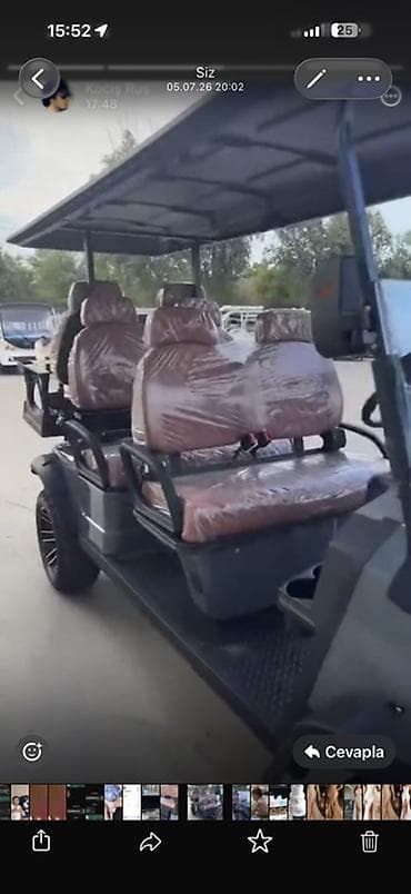 meduza disk: Elektrikli 8 nəfərlik golf karı / transfer buggy - Geniş tutum: 4 — 2