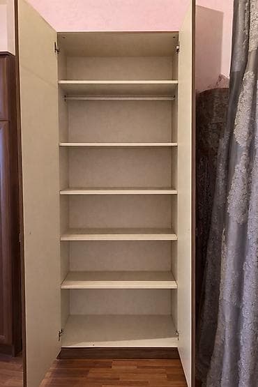 Yeni, 4 qapılı, Güzgülü, Ağ, Digər material, Açılan, Düz dolab — 3