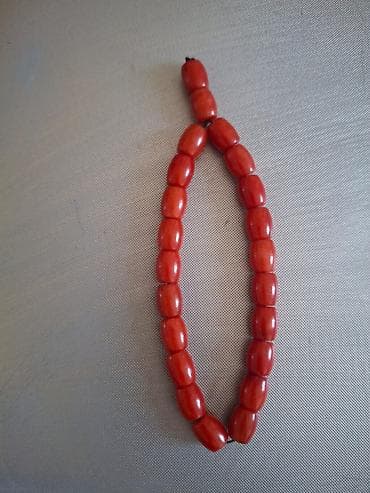 bijuteri: Mərcan təsbeh – açıq qırmızı rəng - Mənşə: Hind Okeanı sahili, Afrika — 2