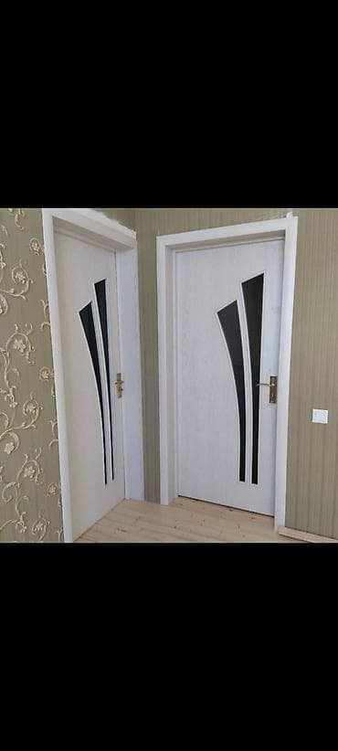 qapi dekoru: Məhsul: Daxili otaq qapıları – dekorativ şüşəli model Xüsusiyyətlər — 1