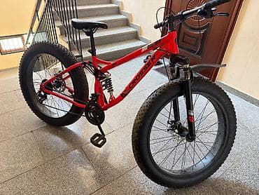 formula velosiped: Crosser fatbike velosiped - Çərçivə: Alüminium, qırmızı rəng, tam — 2