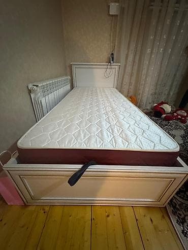 ikinci əl matras: İşlənmiş, Təknəfərlik çarpayı, Bazalı, Matras ilə, Siyirməsiz — 4