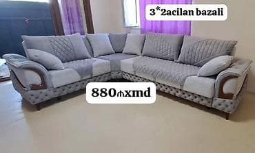 mingəcevir divan: Künc divanları – müasir dizayn və rahatlıq Model 1: - Ölçü: 3×2 - — 1