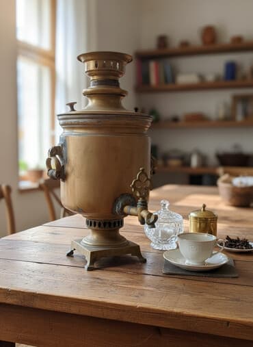 qaz peci ikinci el: Salam. 1870 ci ilin samovardır. Василия Степановича Баташев — 2