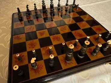 купить антиквариат: Шахматы из слоновой кости, антиквариат с Советских времен. Лаковая — 2