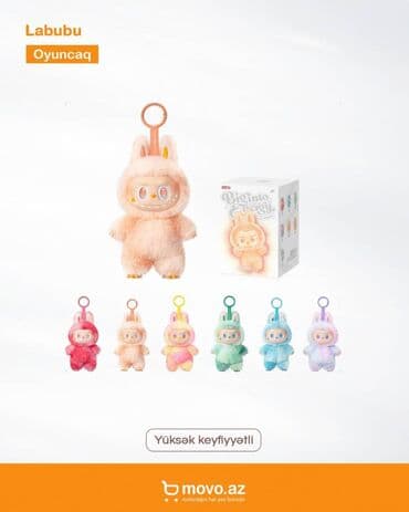 📦 Labubu Oyuncaq | UA-001 Yüksək keyfiyyətli 🔸 Rəng: Müxtəlif