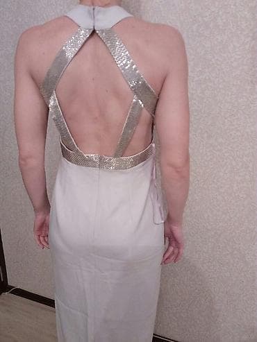 Üst geyimi: Вечернее платье бледнолилового, цвета Спереди разрез 40-42 размер — 2