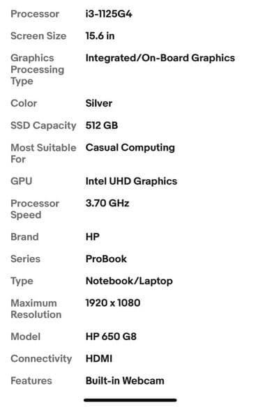 Скупка ноутбуков: HP ProBook noutbuk Texniki xüsusiyyətlər: - Ekran: 15.6" geniş ekran — 8