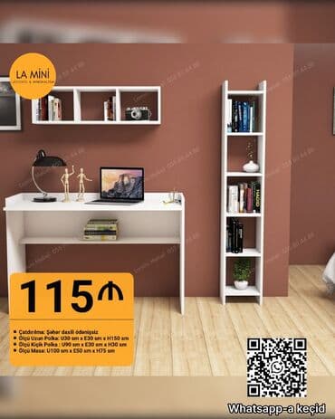 стол нержавейка: Kompüter masası, Yeni, Açılmayan, Laminat, Dördbucaq masa — 23