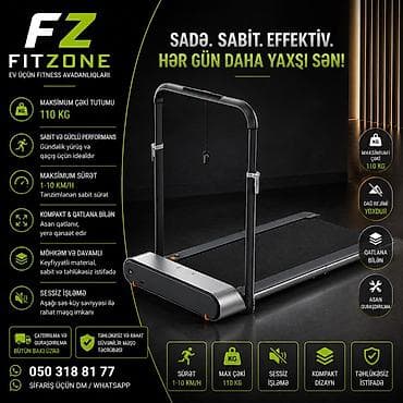 Fitzone qatlanan qaçış trenajoru – ev üçün sadə, sabit və effektiv — 1