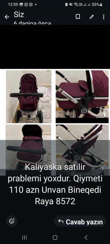 Çıxarılmayan beşikli araba lalafo.az -da Çıxarılmayan beşikli araba