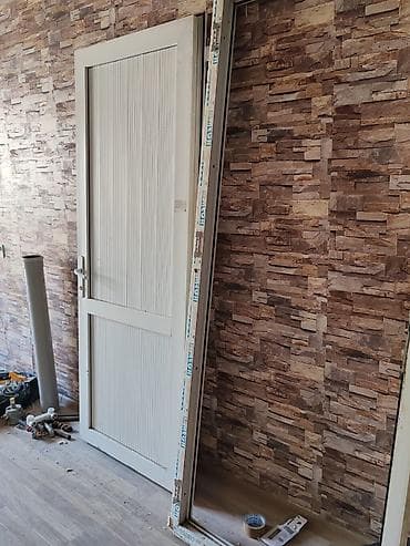 perdeler islenmis: Hamam üçün İşlənmiş Plastik qapı Zamok ilə, Zəmanətsiz, Ünvandan götürmə — 3
