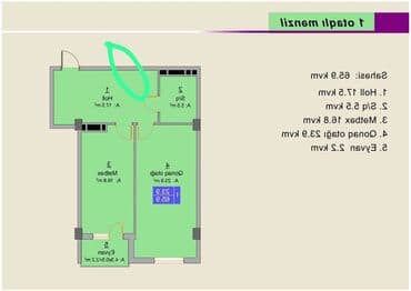 saray evlər: Saray, 2 otaqlı, Yeni tikili, 77 kv. m — 5