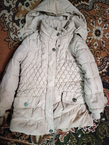 uşaqlar üçün polşa istehsalı papaqlar: Uşaq qış gödəkçəsi – FIRST Street Wear, ölçü: 6 - Rəng: bej - İsti — 1