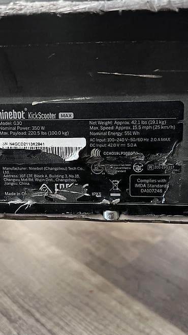 Ninebot g30 mator deyişilib original qoyulub rama deyişilib original — 6