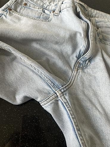 Cinslər: ZARA cins şalvarı - Model: Klassik 5-cibli dizayn (iki ön cib, sikkə — 2