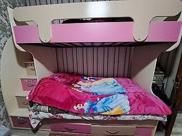 Uşaq dolabları: Oğlan və qız üçün, İşlənmiş, Çarpayı, Matras ilə, Siyirməli, Laminat — 3