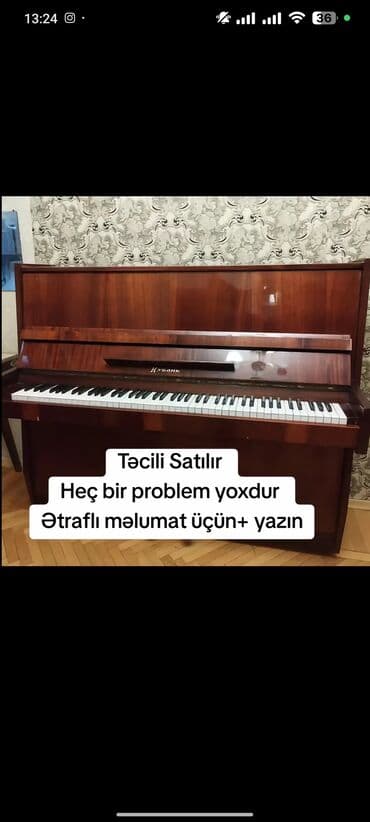 Piano, Kuban, Akustik, İşlənmiş, Ödənişli çatdırılma