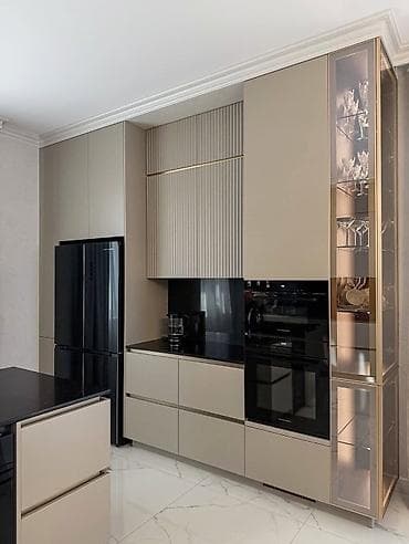 kuxna: Sifarişlə mətbəx dəsti, Sadə petlələr, MDF, Kredit yoxdur, Ödənişli çatdırılma — 3