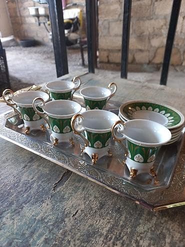 caydan: Yeni, rəng - Yaşıl, Qəhvədan, Farfor, 0,3 bucket volume l, Azərbaycan — 3