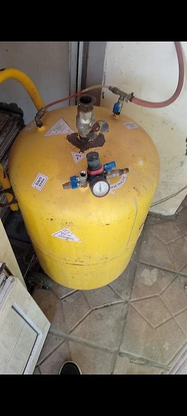 Sənaye kumulyatorlu boya-püskürtmə və kompressor avadanlıqları dəsti