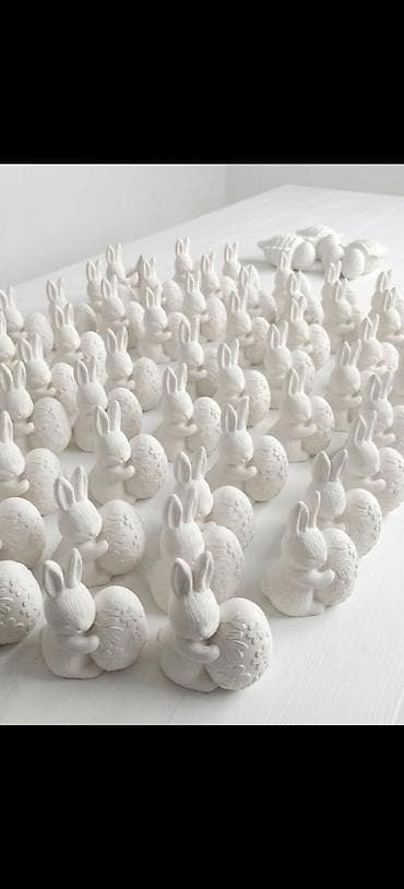 statuetka heykel: Fiqur, Gips, rəng - Ağ — 3