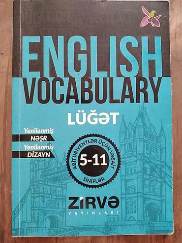 Книги и журналы: Məhsul: English Vocabulary – Lüğət Nəşriyyat: ZİRVƏ Yayınları Təyinat — 1