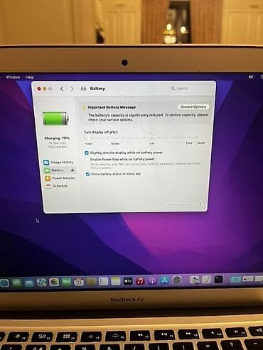 ucuz macbook air: Apple MacBook Air (13") – gümüş rəng, alüminium gövdə. Xüsusiyyətlər — 4