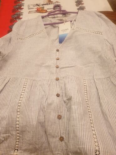 ag koynekler: COLIN’S “Bodrum Breeze” qadın köynəyi/bluzu - Rəng və naxış: Ağ fon — 1